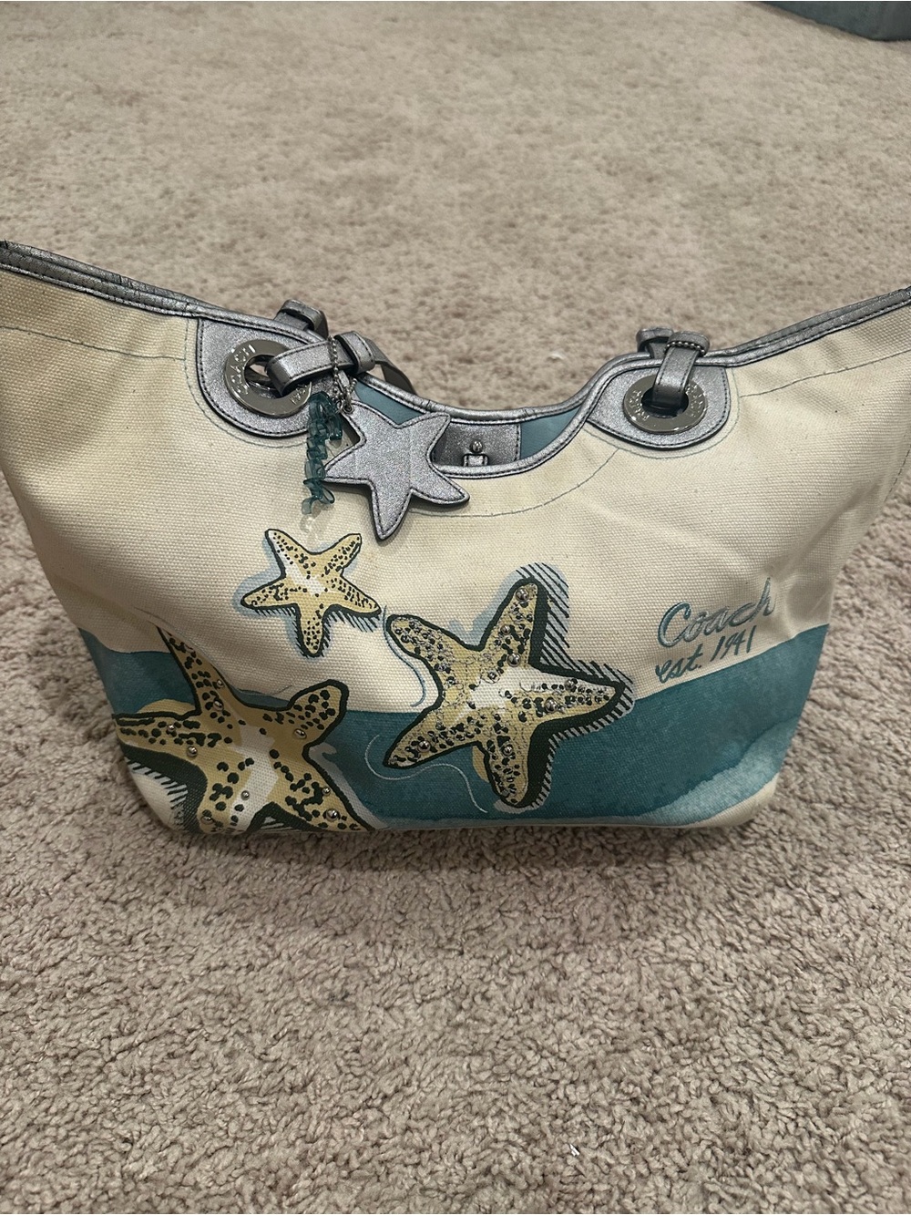 Coach Starfish Canvas Tote